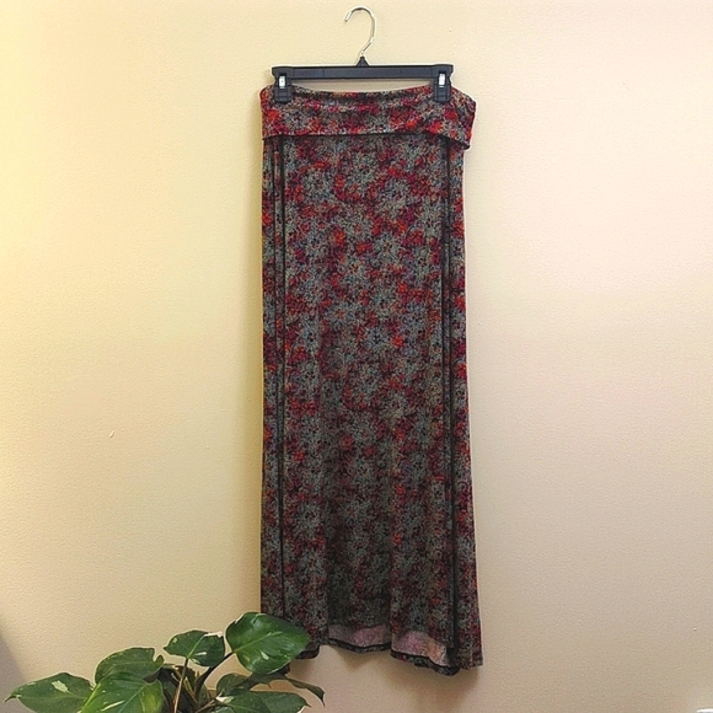 LuLaRoe Patterned Maxi Skirt